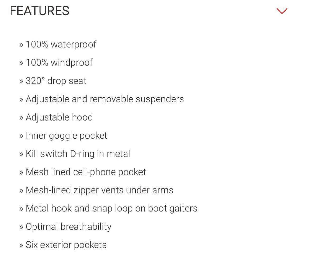 TOBE Insulted Mono Suit Small