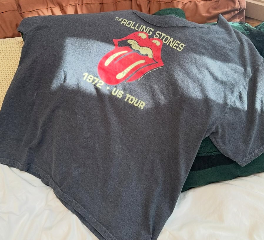 Vintage Rolling Stones 72 Tour tee cut neck