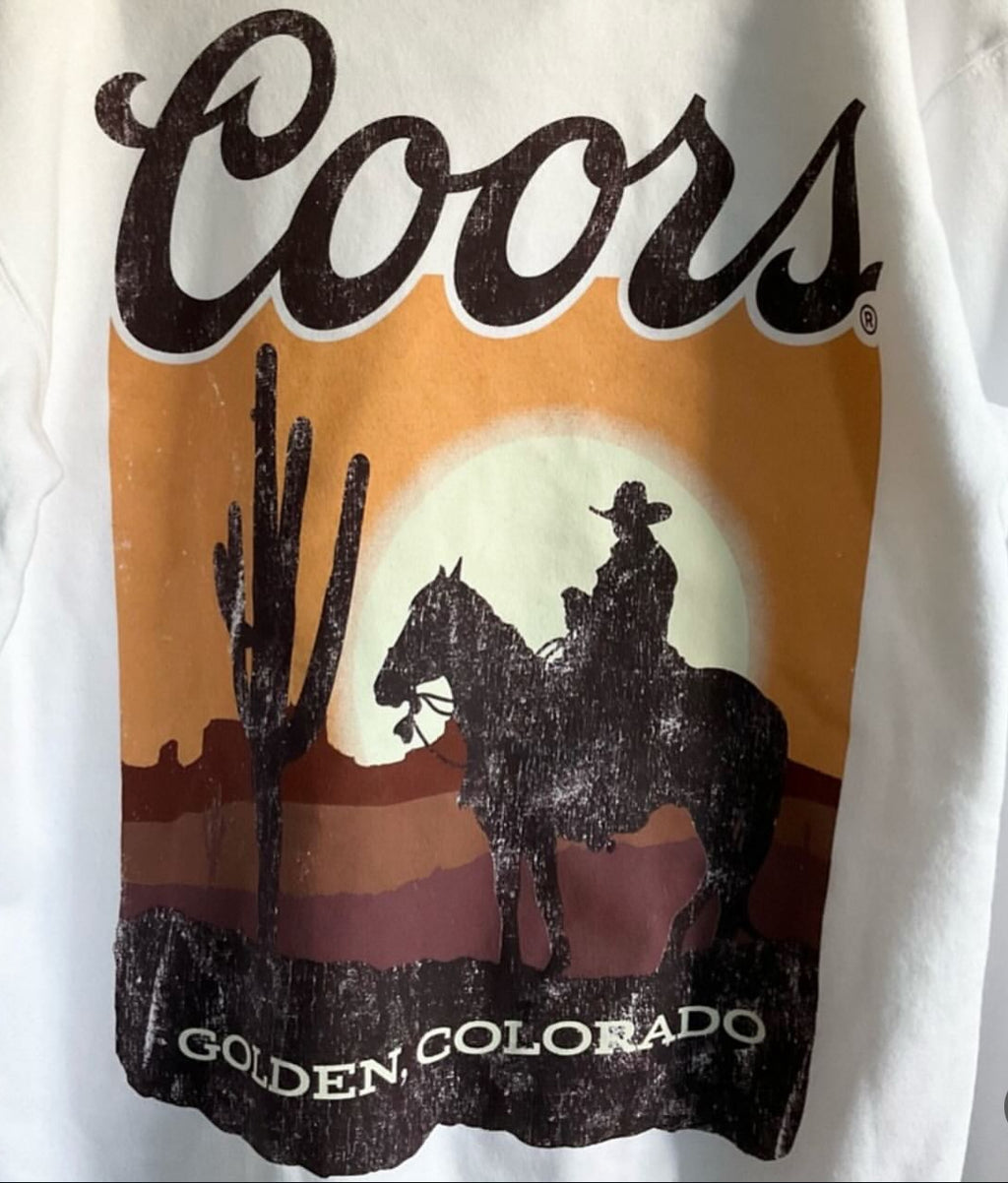 Coors Golden Colorado Crew Neck men’s Med/Large