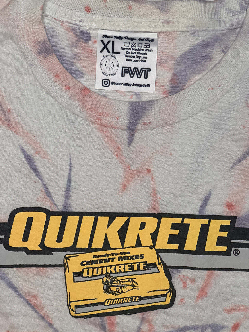FVVT Custom X 4th of July Quikrete Tye dye men’s XL