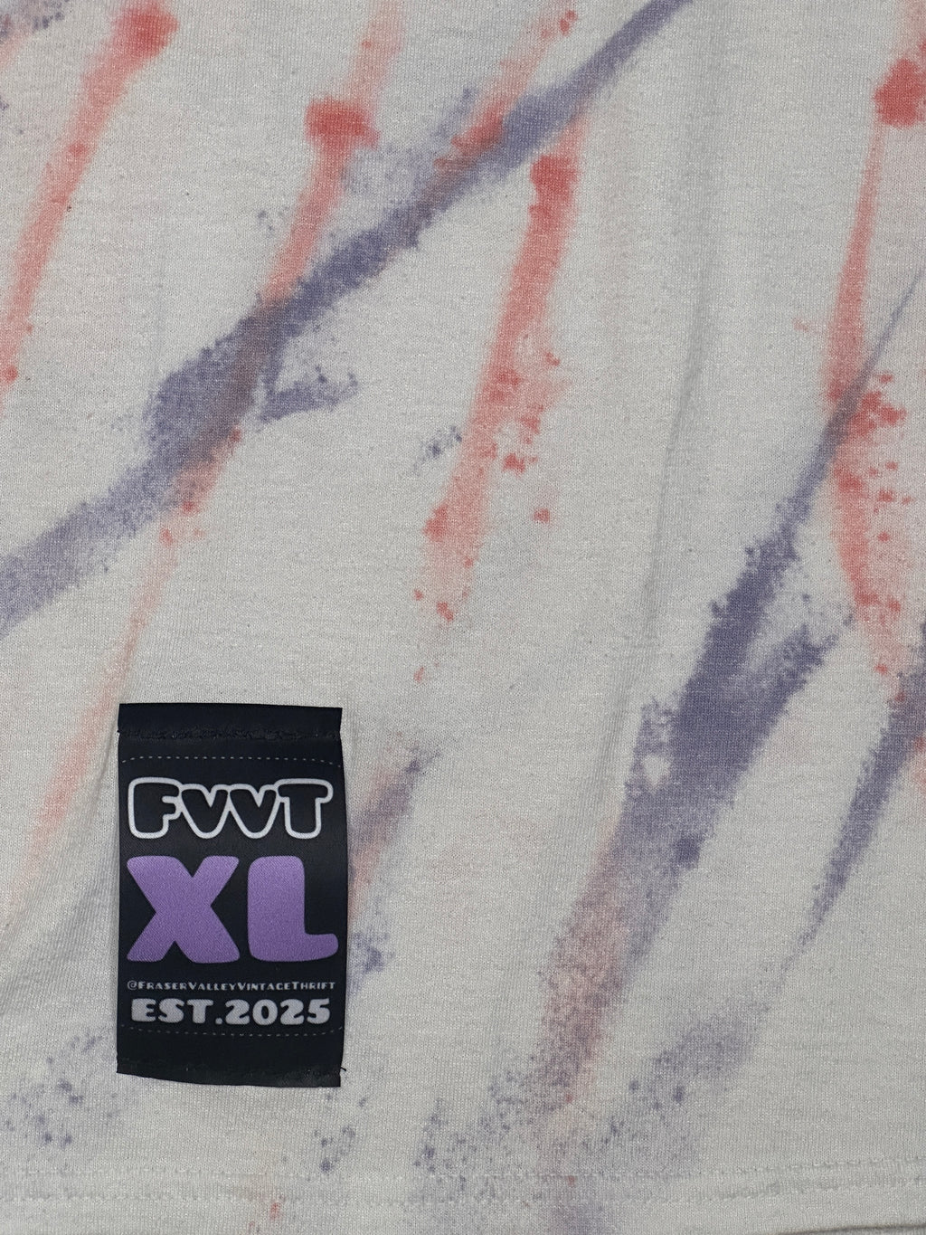 FVVT Custom X 4th of July Quikrete Tye dye men’s XL