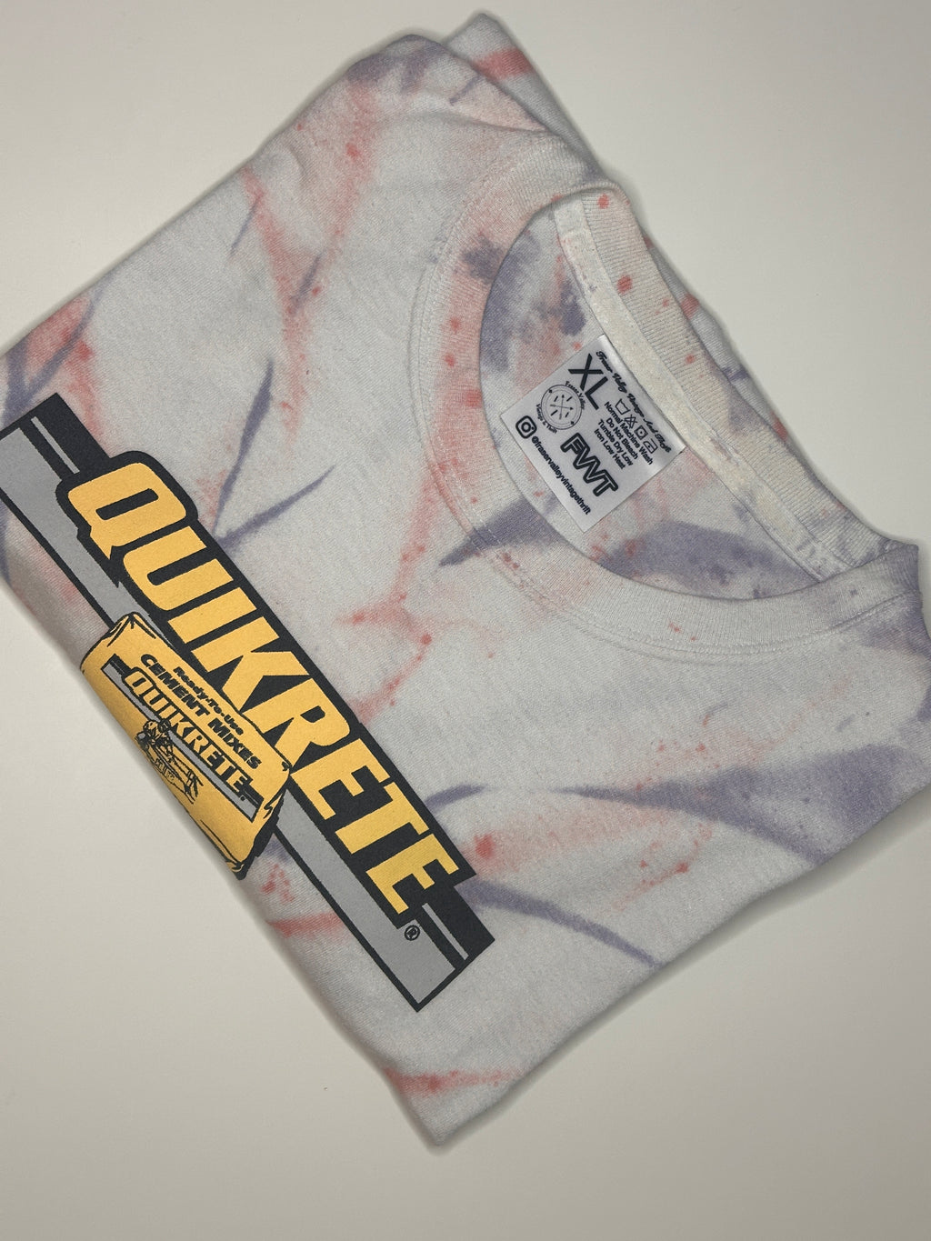 FVVT Custom X 4th of July Quikrete Tye dye men’s XL